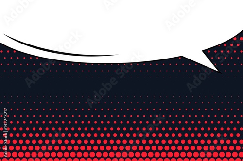 Abstract creative concept vector comic pop art style blank, layout template with clouds beams and isolated dots background. For sale banner, empty speech bubble set, illustration halftone book design.