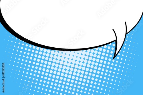 Abstract creative concept vector comic pop art style blank, layout template with clouds beams and isolated dots background. For sale banner, empty speech bubble set, illustration halftone book design.