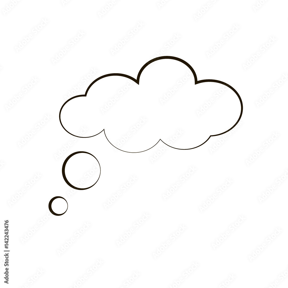 Cloud thoughts icon