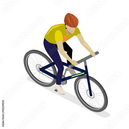 Isometric flat cyclist