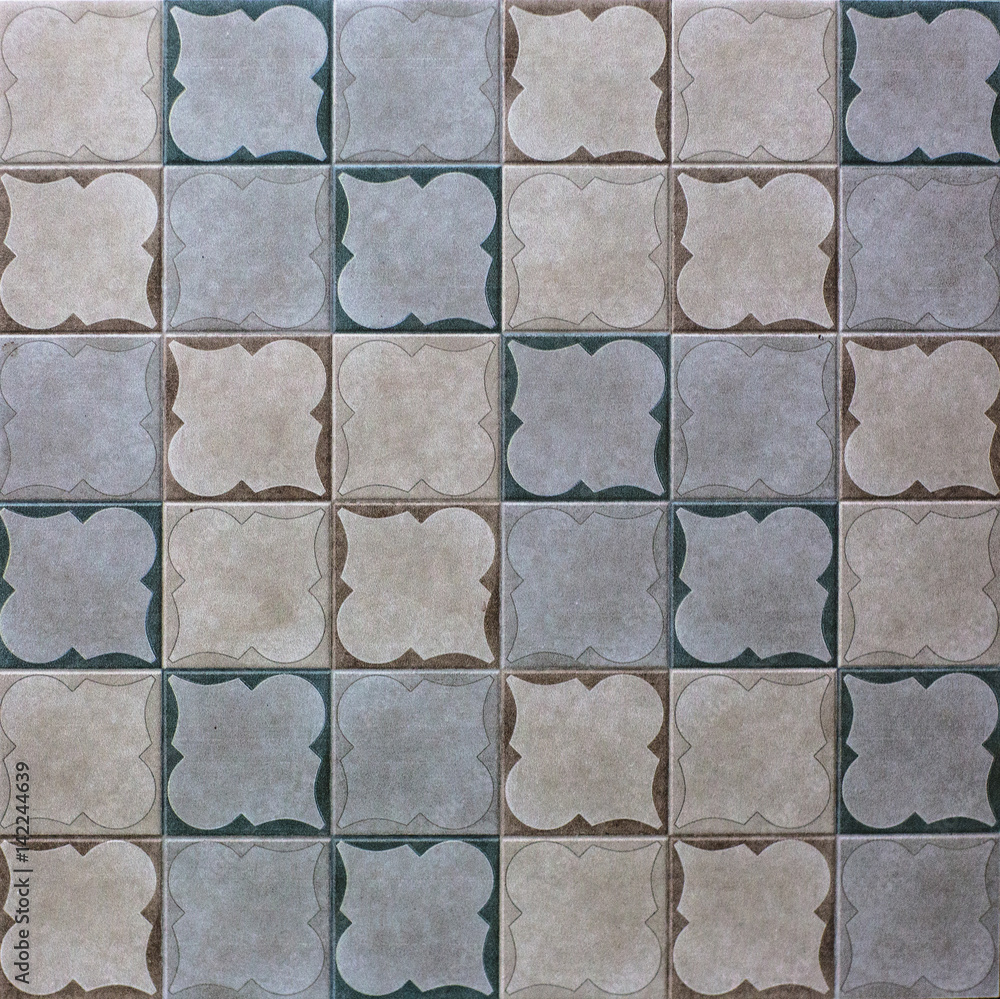 Fototapeta premium Mosaic, abstract geometric pattern, ceramics, tile