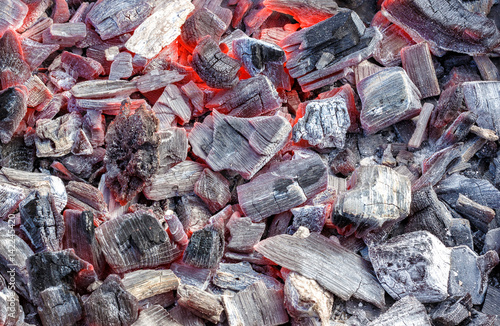Canvas Print Coal for cooking .