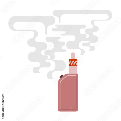 Vector vintage illustration vape logo