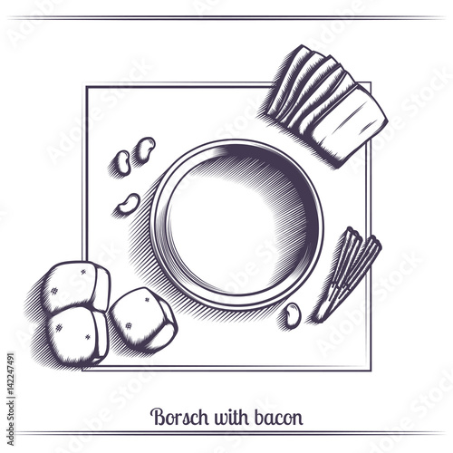 Borsch With Bacon Black