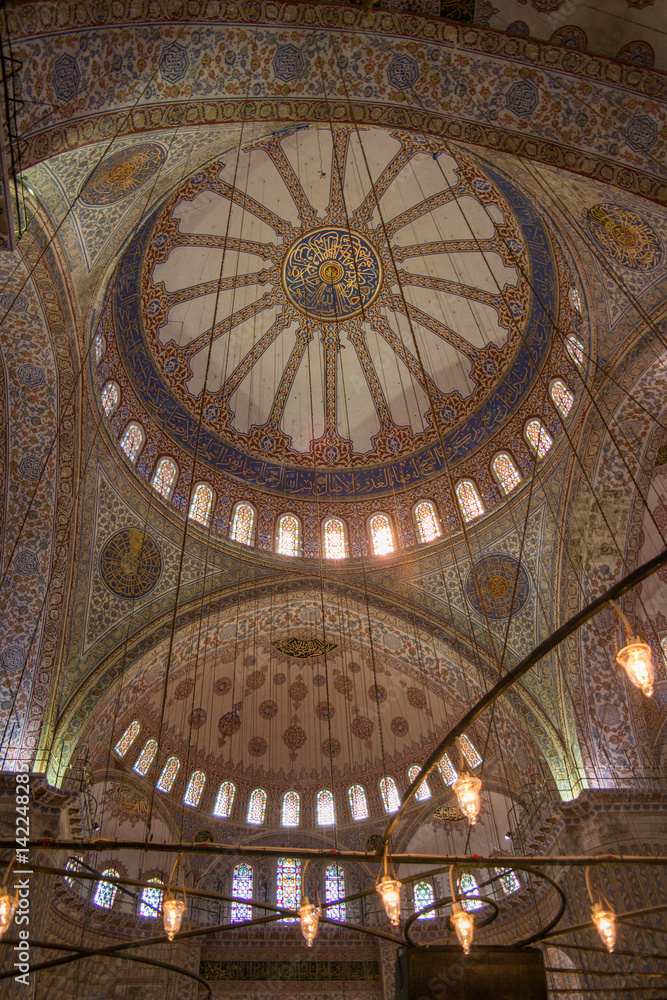 blue mosque ceiling