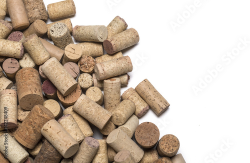  wine corks on wooden