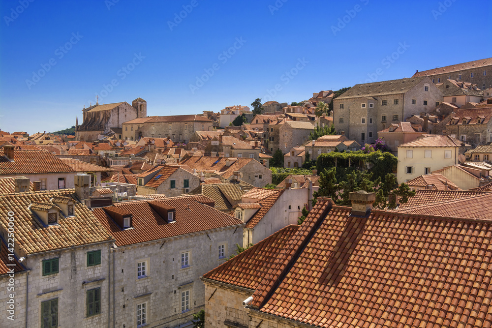 Old Town Dubrovnik view from City Walls 