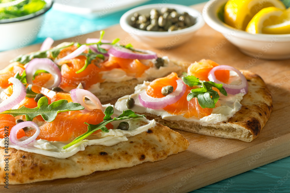 Smoked Salmon Pizza Smoked Salmon Pizza