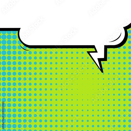 Abstract creative concept vector comic pop art style blank, layout template with clouds beams and isolated dots background. For sale banner, empty speech bubble set, illustration halftone book design.