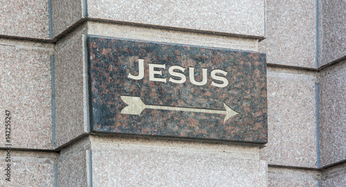 Tableau sur toile Schild 204 - Jesus