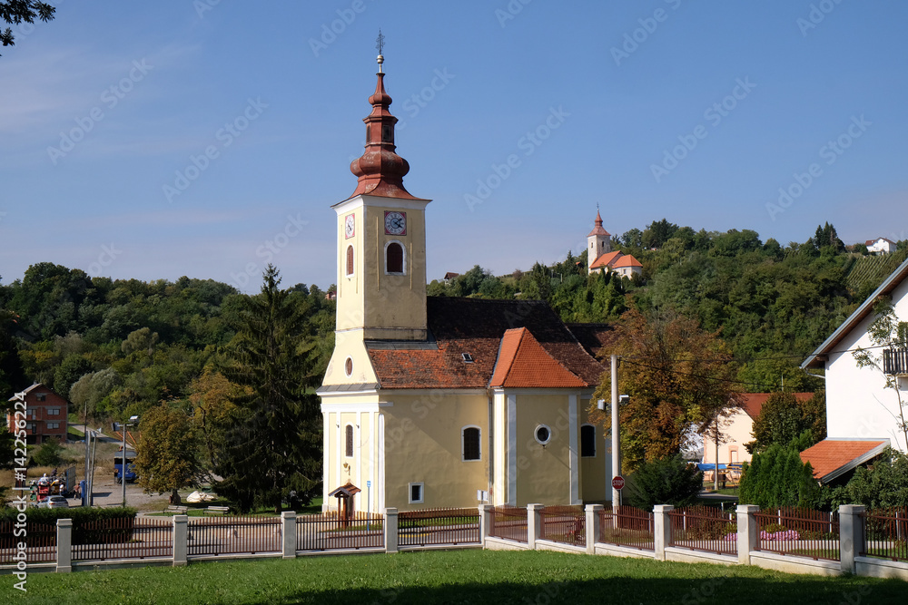 Parish Church of Saint Francis Xavier in Vugrovec, Croatia 