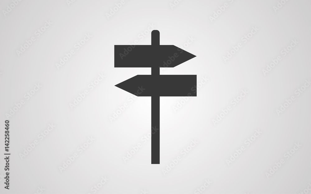 Sign directs vector icon Sign directs vector icon