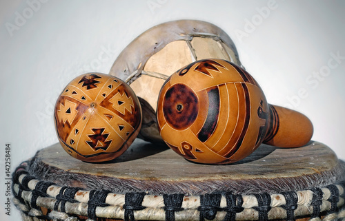 Ethno music - rattles and drums photo
