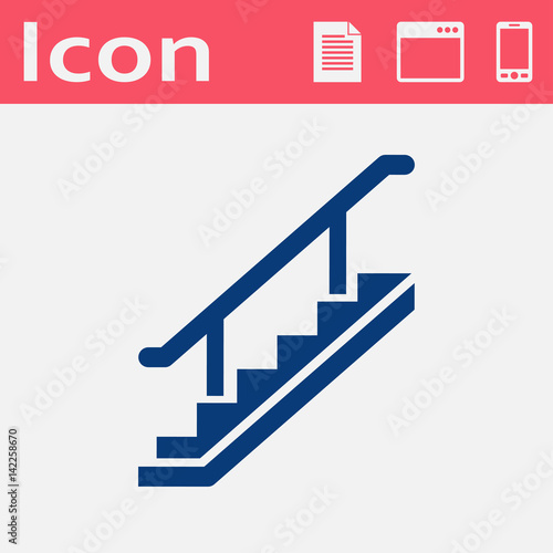 stairs vector flat icon