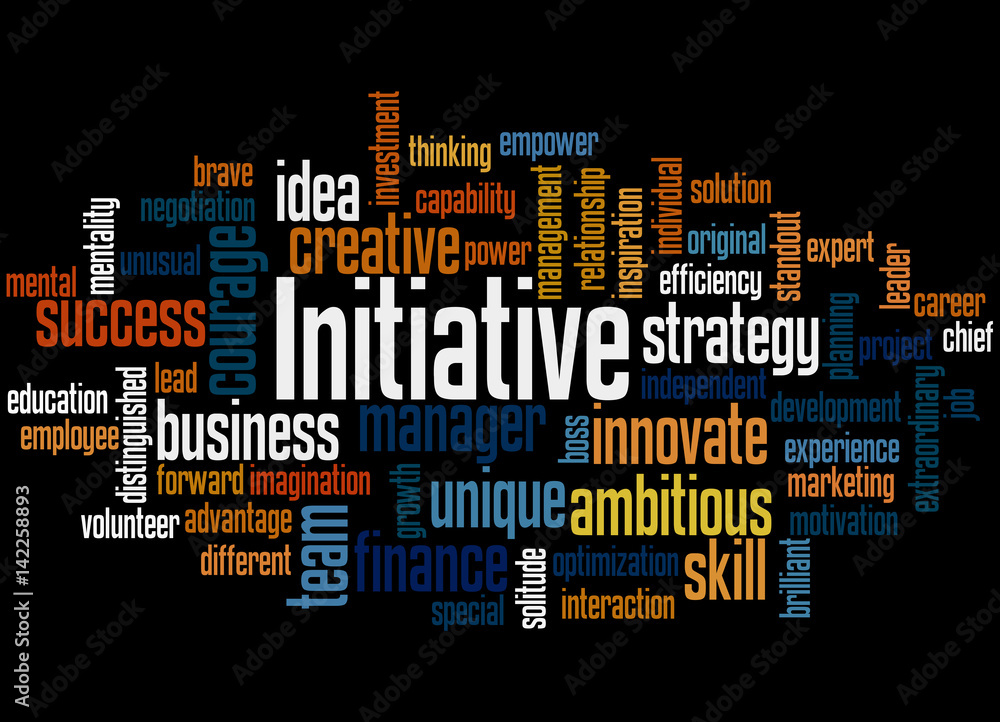 Initiative, word cloud concept 2 Initiative, word cloud concept 2