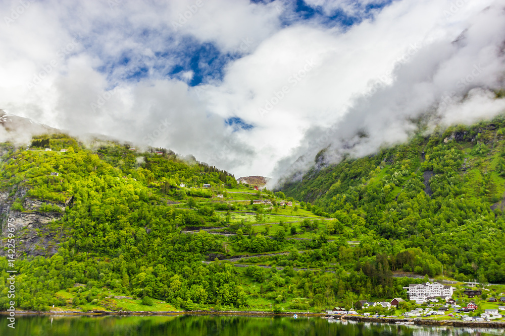 Beautiful view of Geirangerfjord, Norway