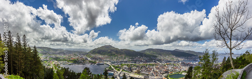 Beautiful view of Bergen city, Norway © MF