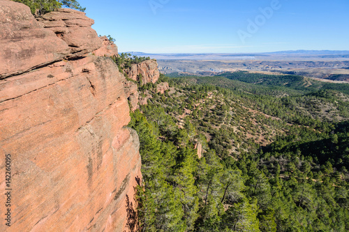 Panoramic view in Pinares del Rodeno Natural Park, Spain