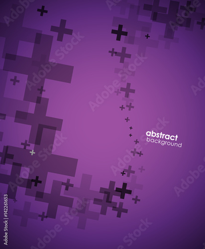 Abstract background created with plus sign.