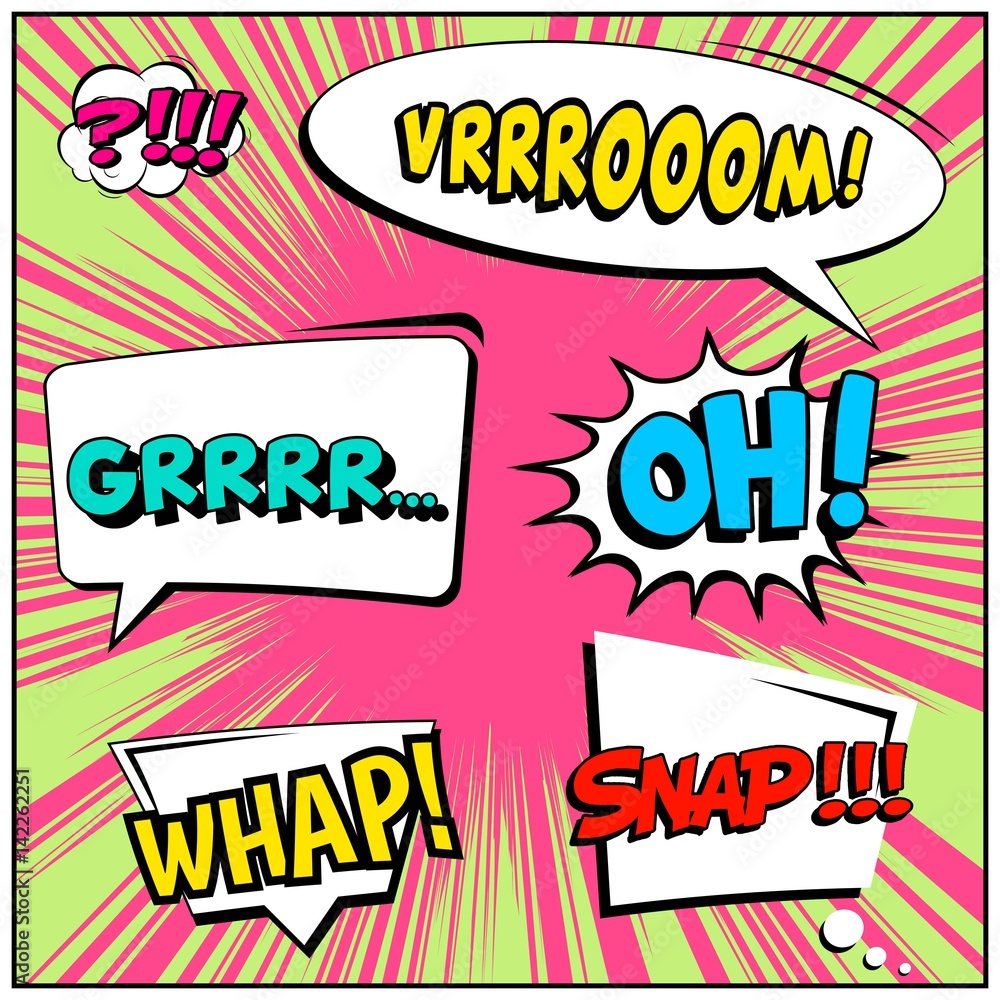 Abstract creative concept vector comic pop art style blank, layout template with clouds beams and isolated dots background. For sale banner, empty speech bubble set, illustration halftone book design. Abstract creative concept vector comic pop art style blank, layout template with clouds beams and isolated dots background. For sale banner, empty speech bubble set, illustration halftone book design.