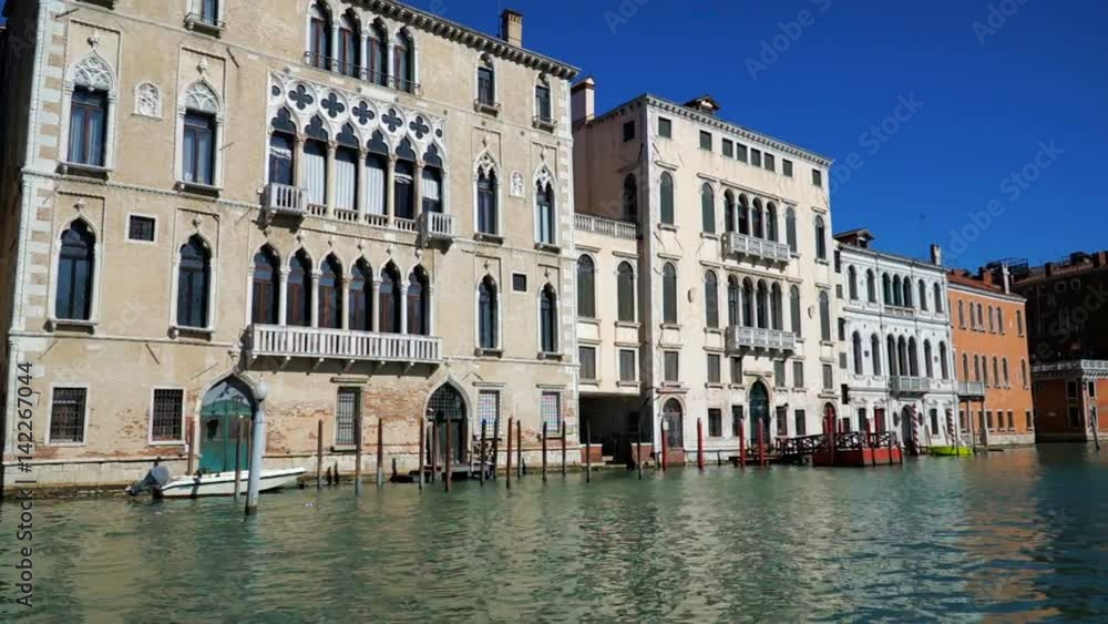 Canal and colorful building , Venice, Italy. Canal and colorful building , Venice, Italy.