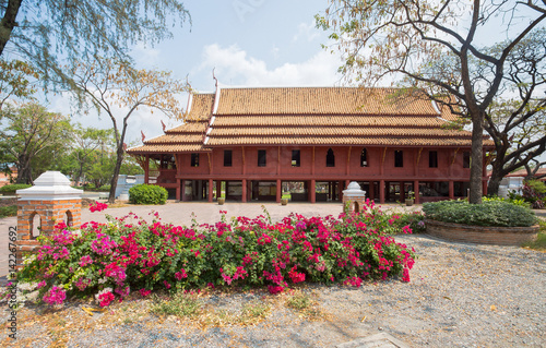 SAMUT PRAKAN, THAILAND, MARCH, 6, 2017 -Tiger King's Palace, Phetchburi in Ancient City Park, Muang Boran, Samut Prakan province, Thailand photo