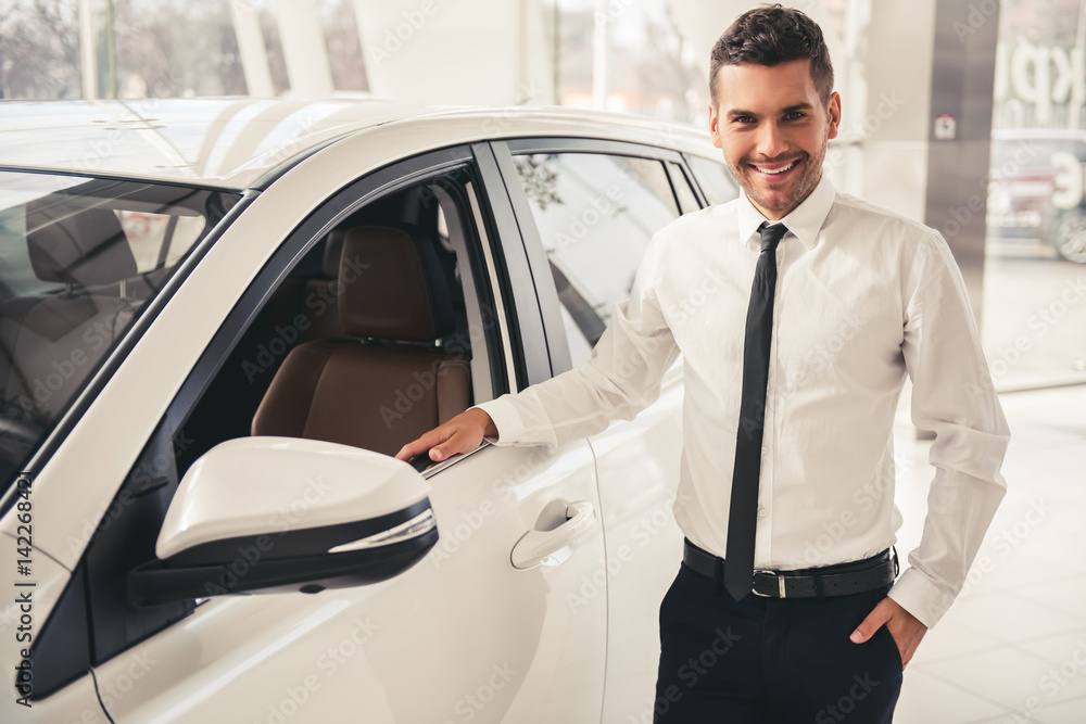 Visiting car dealership Visiting car dealership