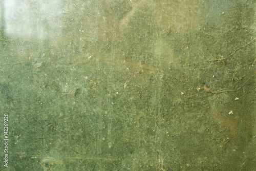 rusty glass green background