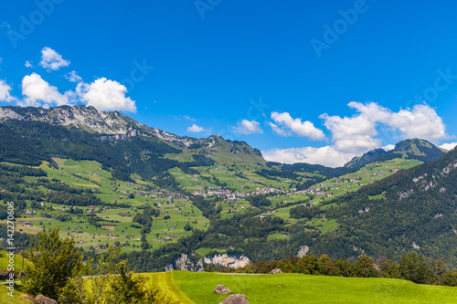 Countryside in Swiss Alps