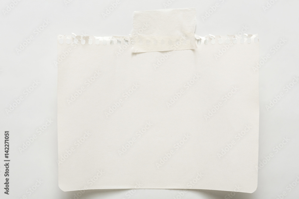 Note paper piece, ripped notebook sheet Note paper piece, ripped notebook sheet