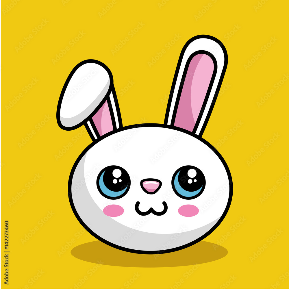 cute rabbit character kawaii style vector illustration design cute rabbit character kawaii style vector illustration design