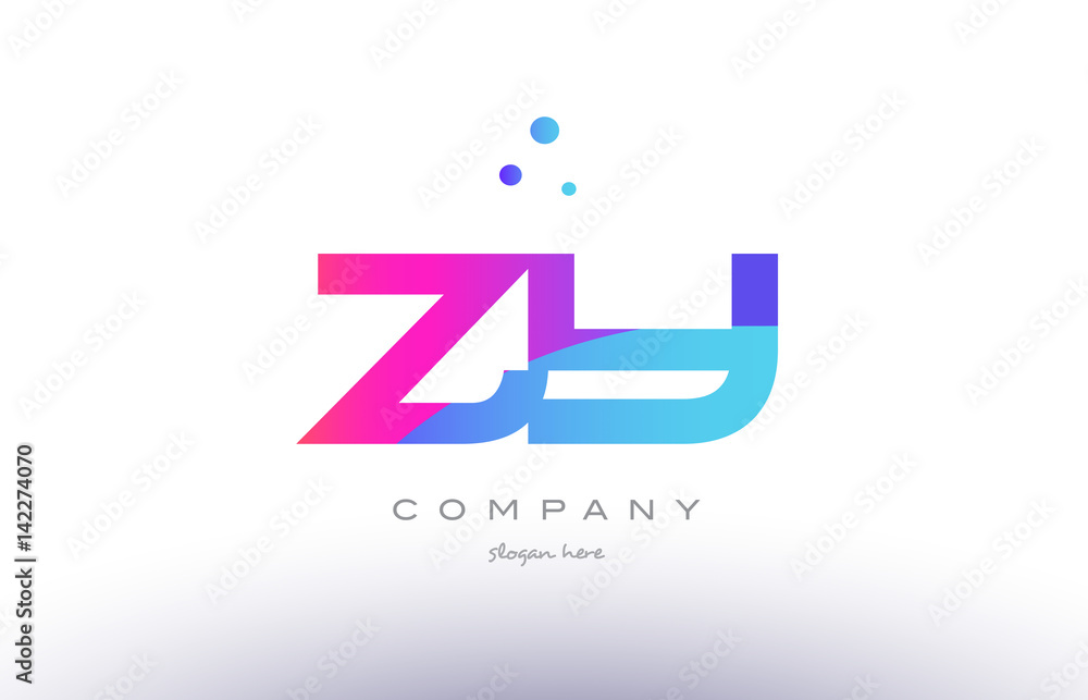 zy z y creative pink blue modern alphabet letter logo icon template zy z y creative pink blue modern alphabet letter logo icon template