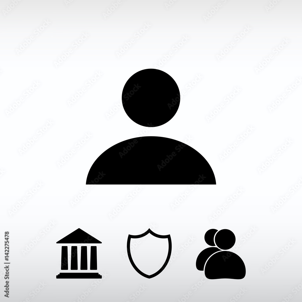Business man icon, vector illustration. Flat design style Business man icon, vector illustration. Flat design style