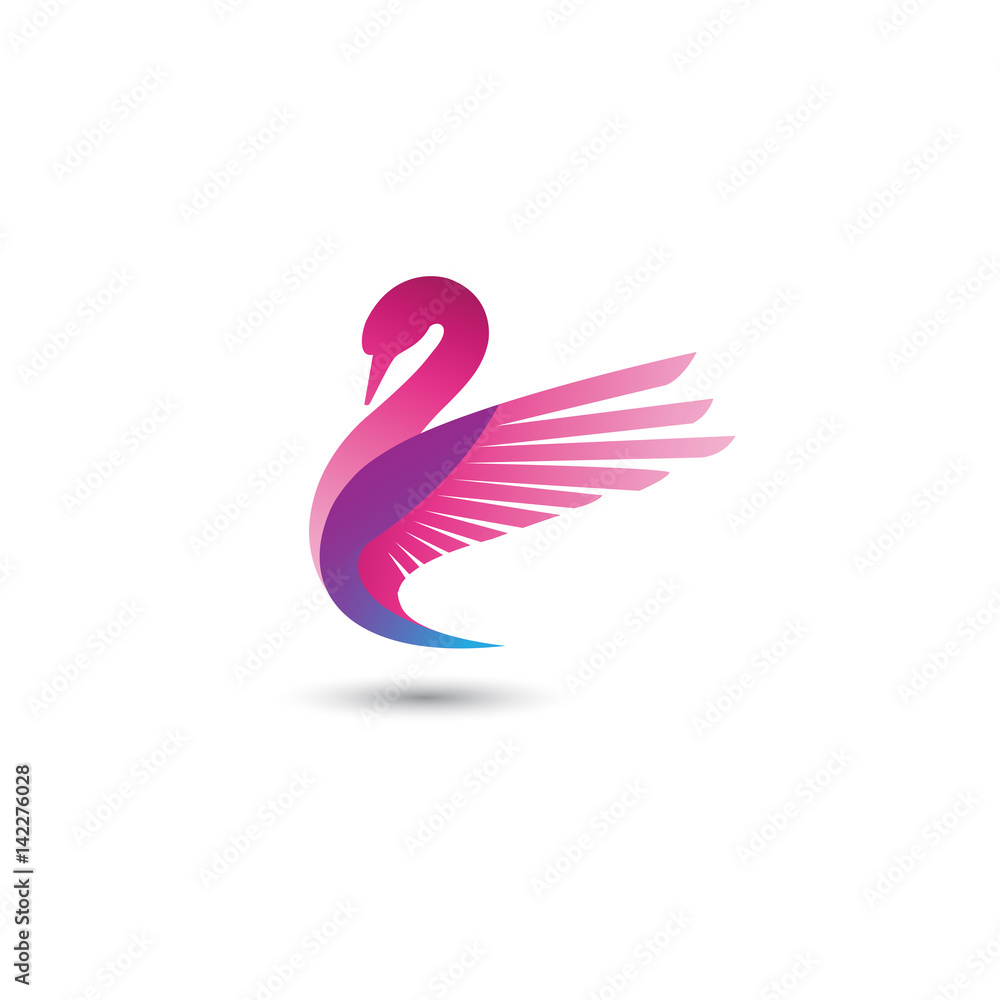 Fototapeta premium Logo łabędzia