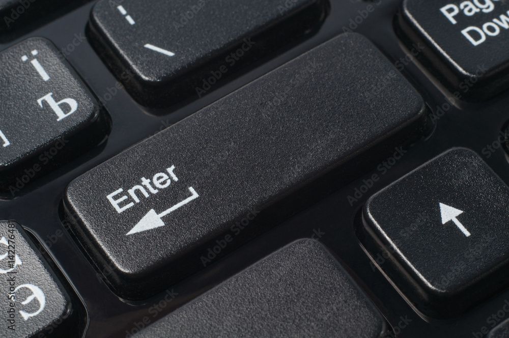 Enter key on the keyboard Enter key on the keyboard