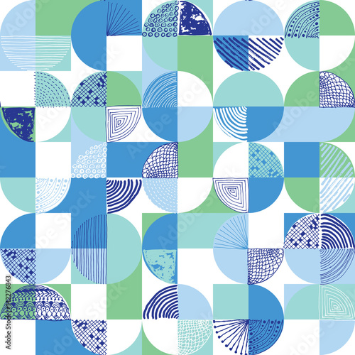 Creative geometric and hand...