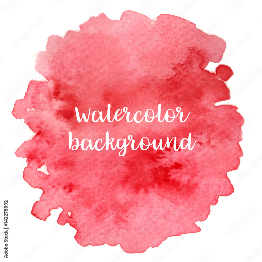 Abstract handdrawn colorful watercolor background. Vector illustration