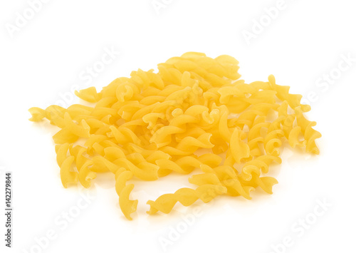 macaroni pasta close up isolated on white background