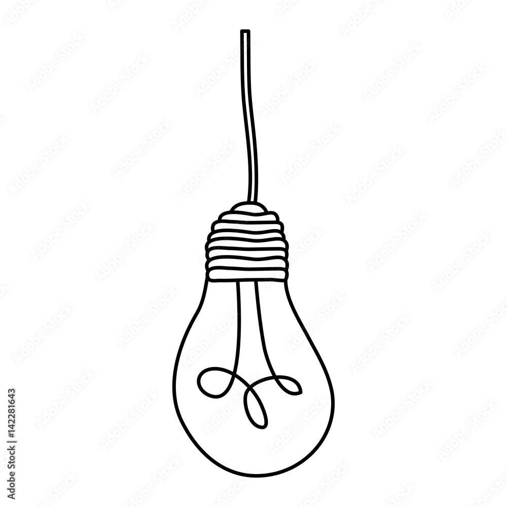 light bulb hanging icon, vector illustration design light bulb hanging icon, vector illustration design