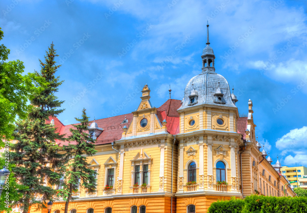 Traditional artistic architecture of Brasov town, Romania