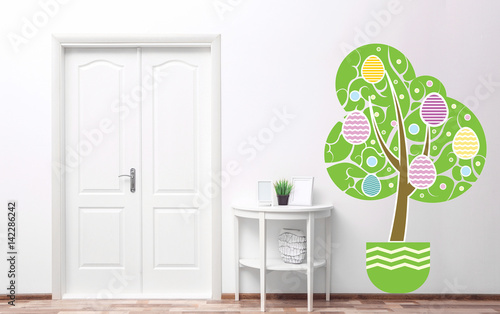 Design interior with closed...