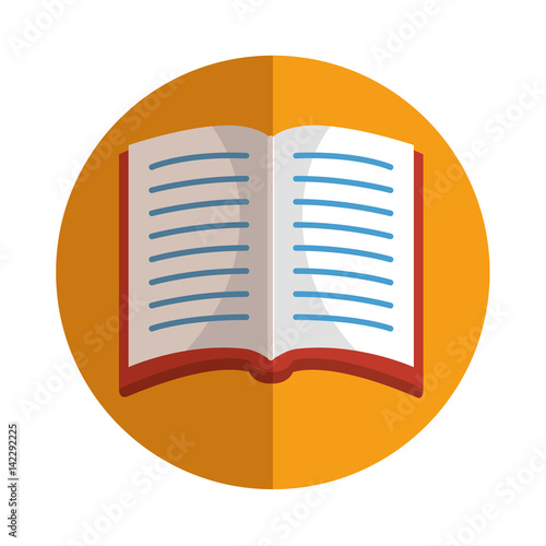 text book school icon vector illustration design