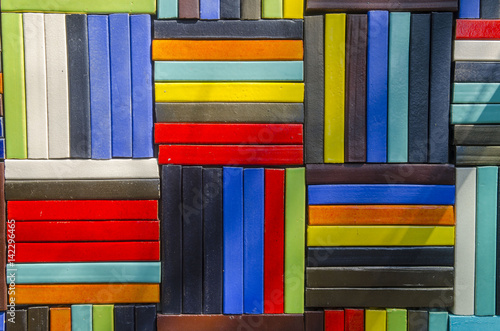 Colorful of ceramic tiles o...