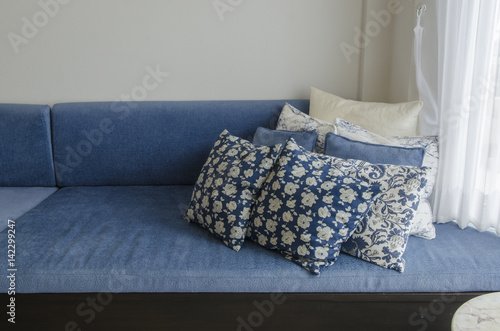 Pillow placed on a couch