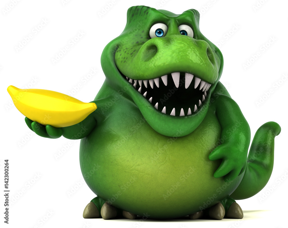 Fototapeta premium Fun dinosaur - 3D Illustration