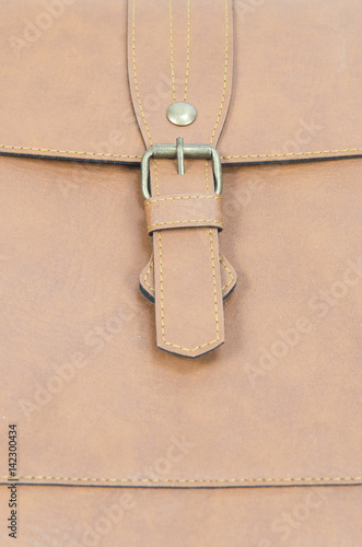 Leather Bag Close Up, brown...