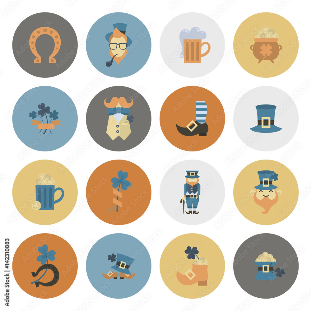Saint Patricks Day Icon Set Saint Patricks Day Icon Set
