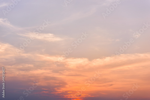 Sunset sky background