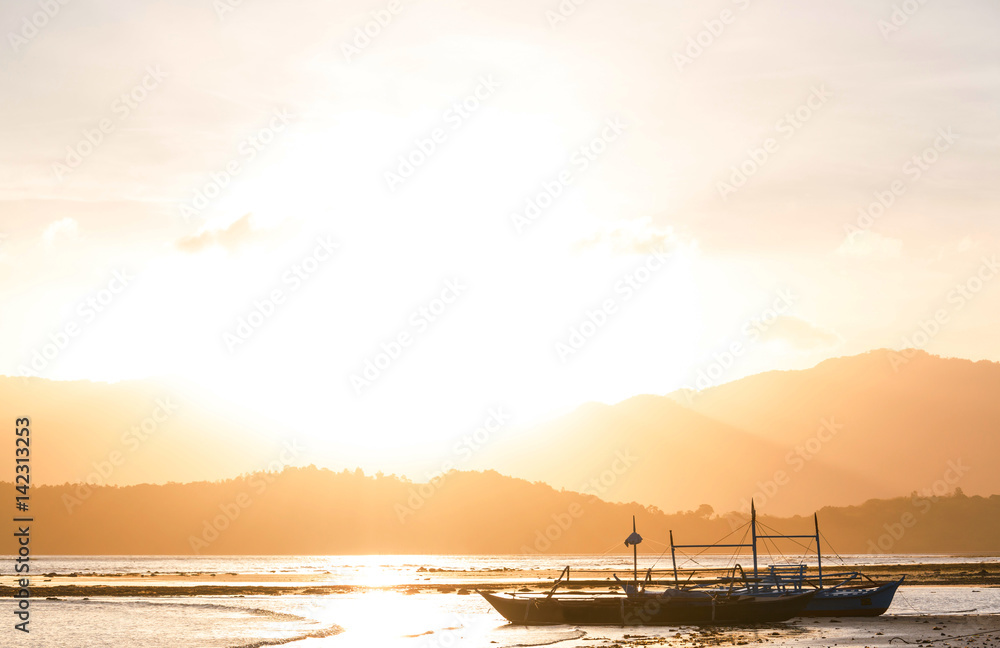 Naklejka premium Boat in Philippines