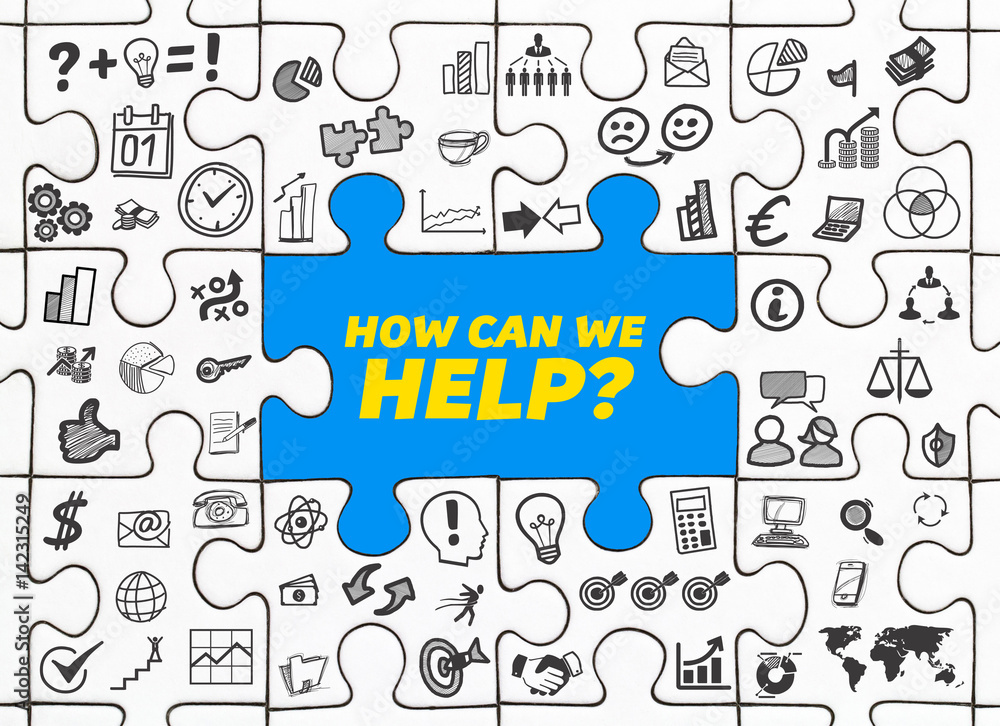 How can we Help? / Puzzle mit Symbole